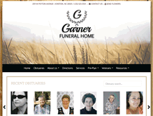 Tablet Screenshot of garner-funeralhome.com